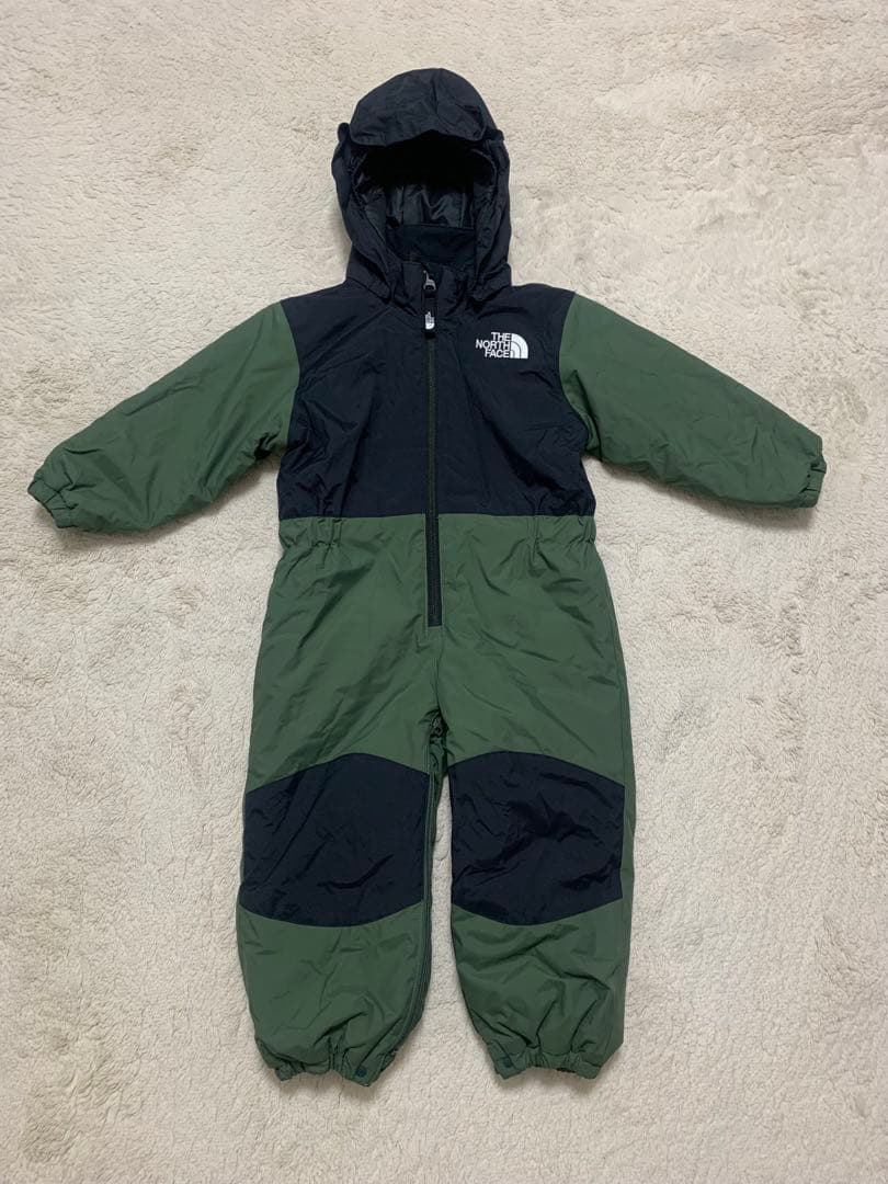 THE NORTH FACE スノーウェア 90cm カーキ ジャンプスーツ