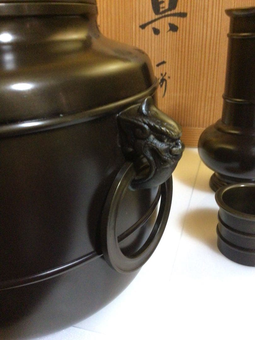 茶道具 唐銅皆具 共箱付き