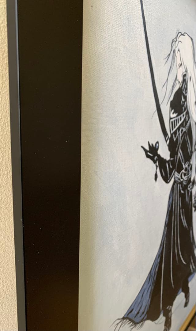 天野喜孝/剣士画/F10号/絵画/額縁/油彩画/肉筆/手書き
