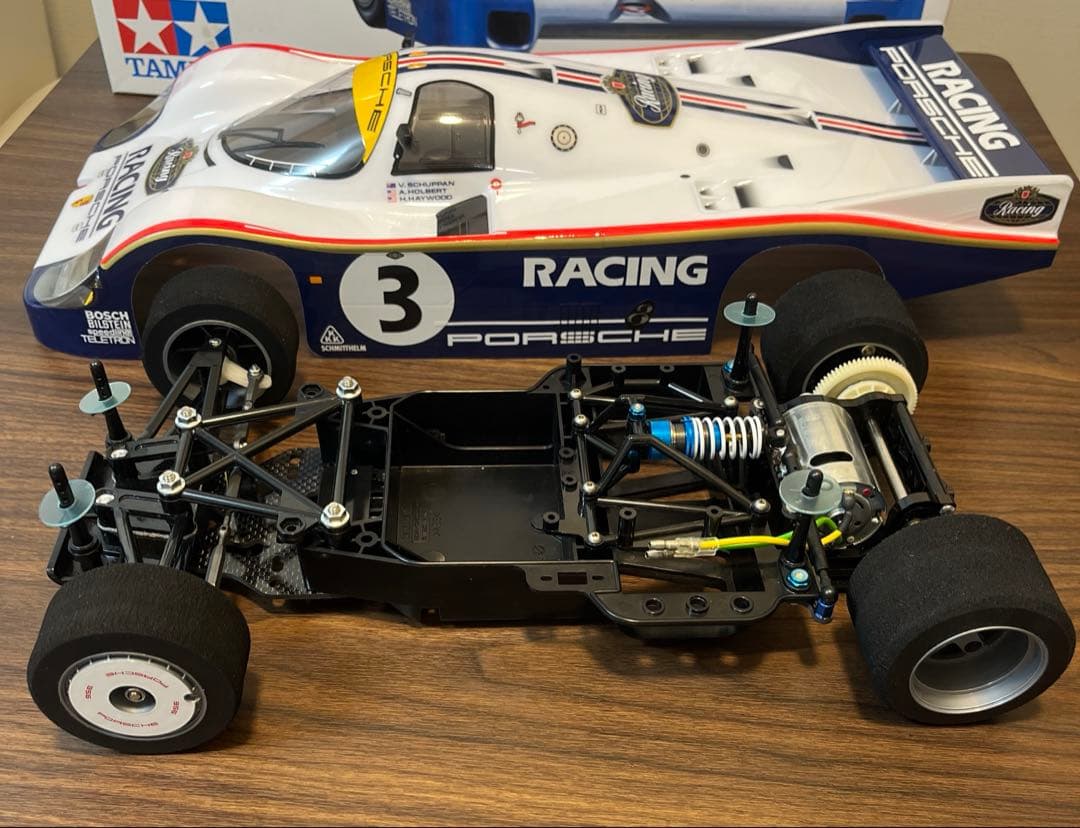 タミヤ 1/10 ポルシェ956 オプション付き