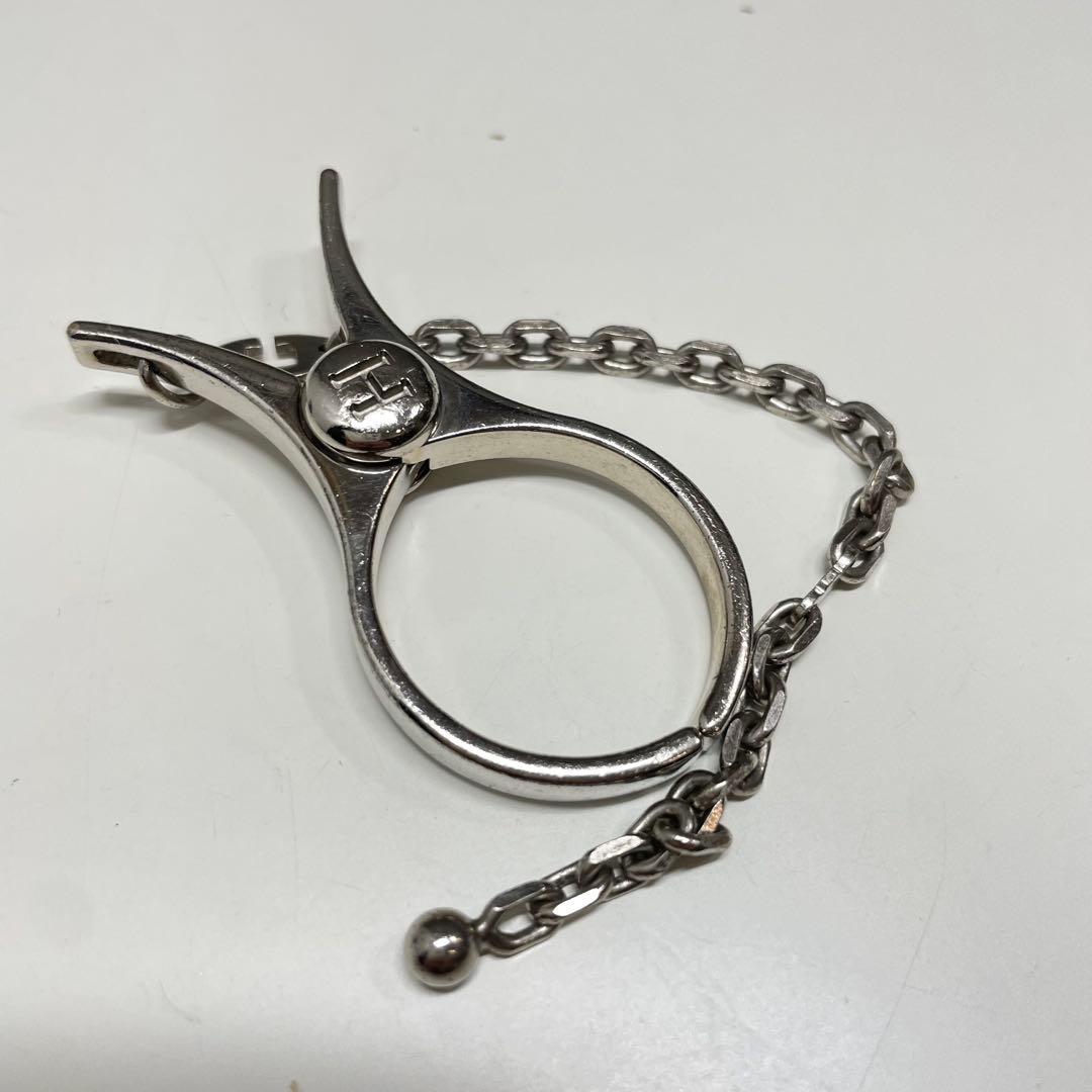 M*8様 HERMES グローブホルダー　シルバー　チェーン付き アクセサリー
