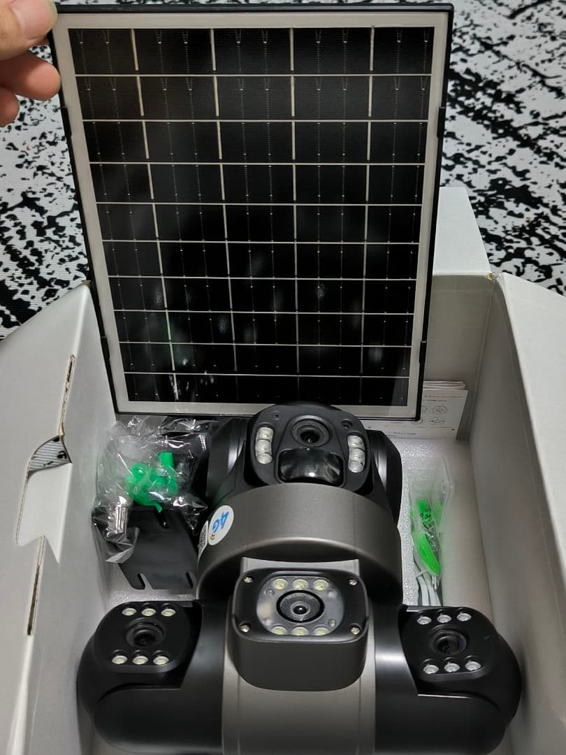 4G V380 15MP ソーラー防犯カメラ