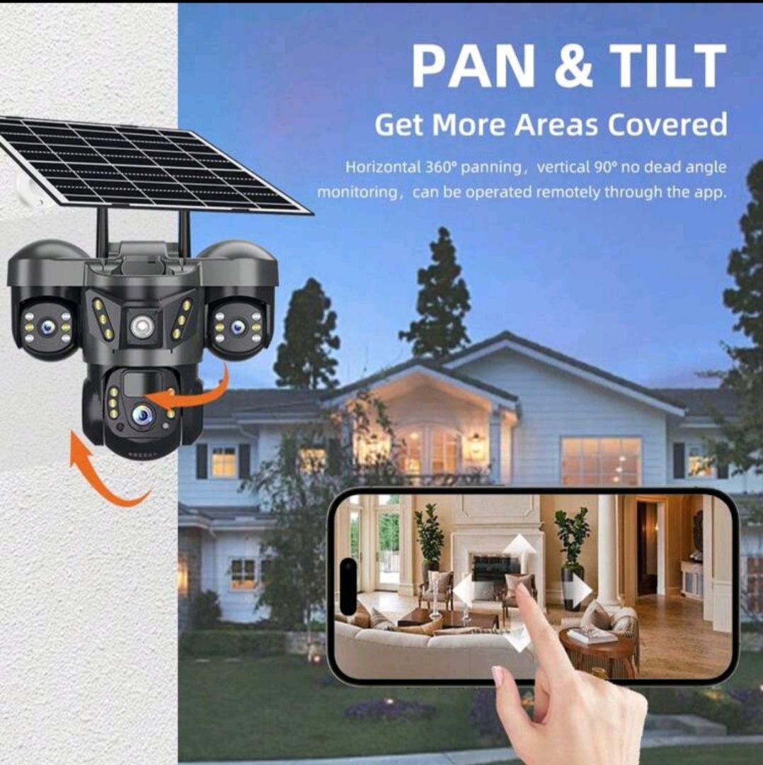 4G V380 15MP ソーラー防犯カメラ