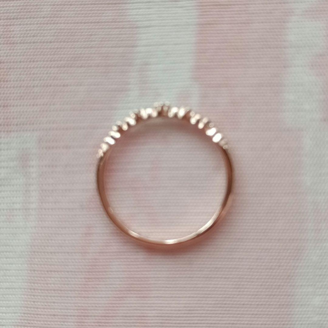 ノジェス　ピンクゴールド１０ｋ　ピンキーリング　ダイヤモンド