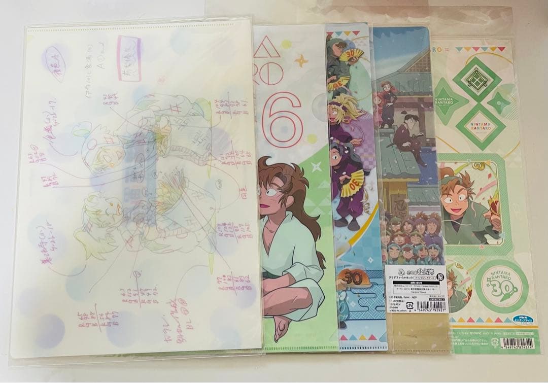 忍たま乱太郎　原画展　クリアファイル　ステッカー