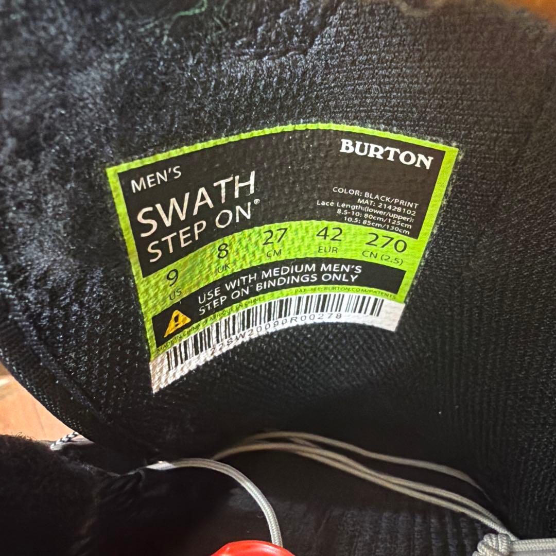 バートン　27センチ　BOAシステム搭載スノーボードブーツ