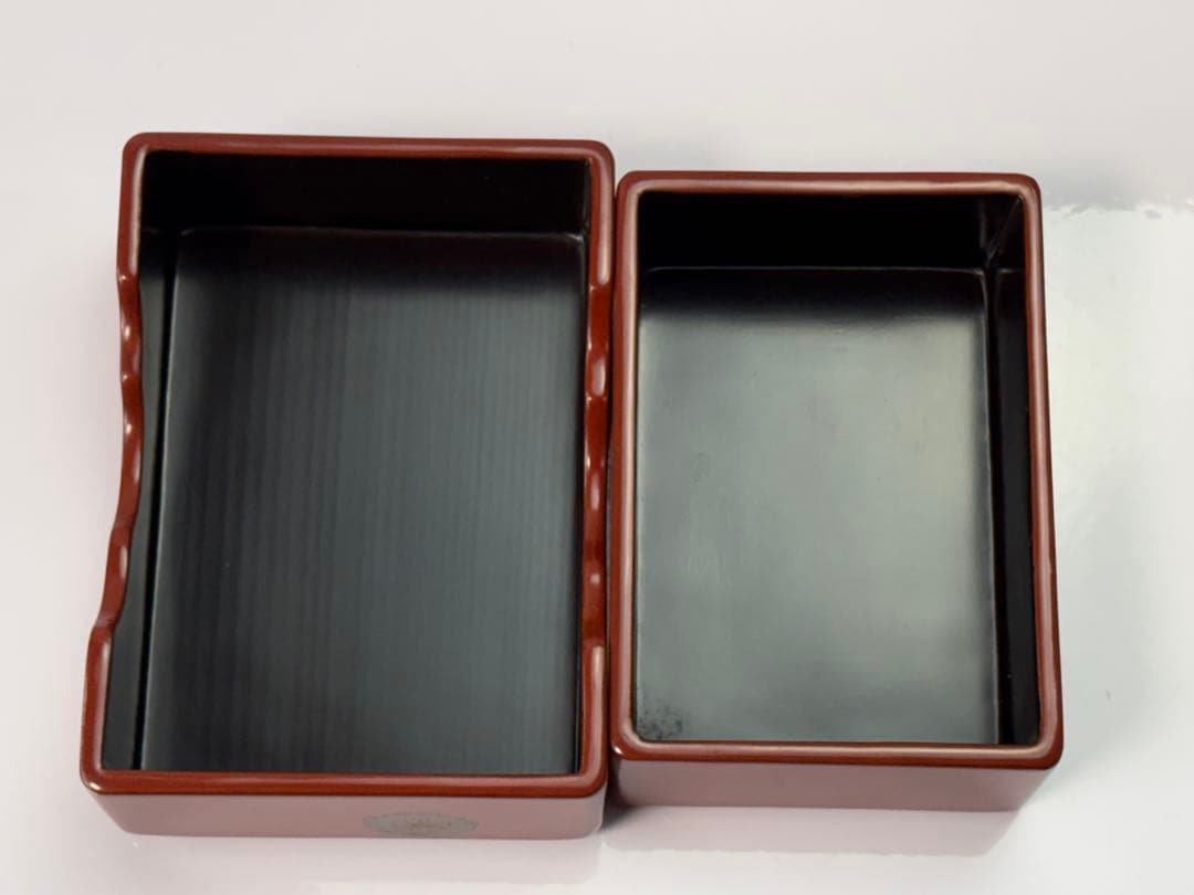 【未使用】時代漆芸 木製 菊紋蒔絵 螺鈿象嵌箱 蓋物 小物入れ R7112344