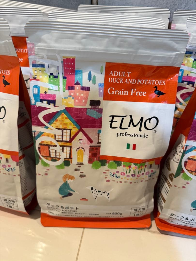 値下◆大容量7.2キロ　ELMO ダックとポテト800g袋グルテンフリー