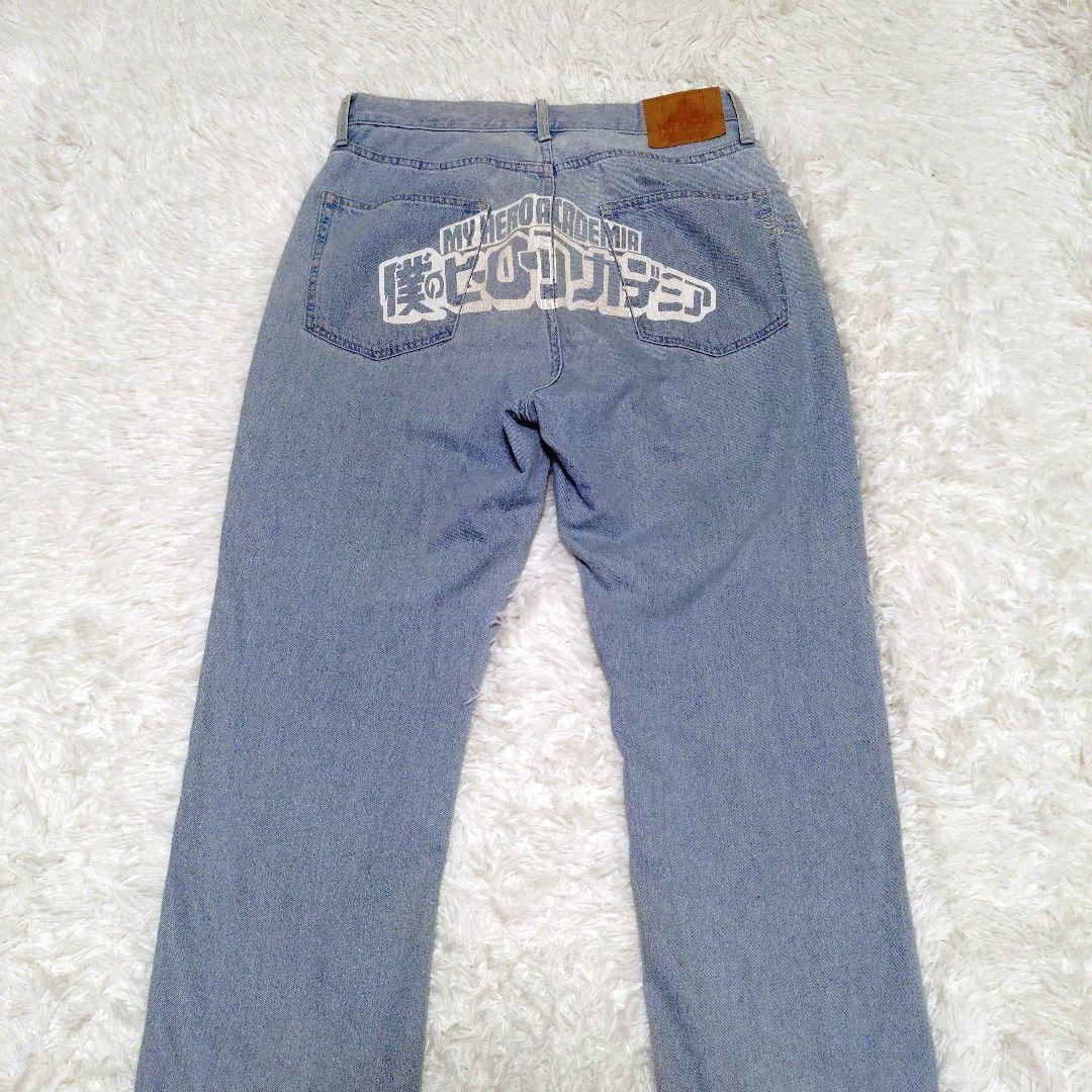 XLARGE 僕のヒーローアカデミア コラボ デニム プリント 刺繍 ヒロアカ