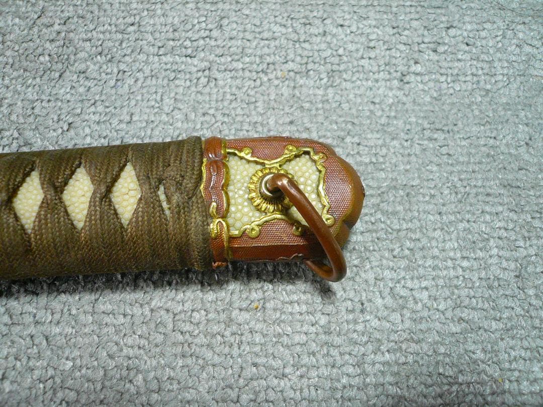 軍刀 柄 旧日本軍 刀装具 時代物 日本刀 士官 鮫皮 将校 儀礼刀 指揮刀