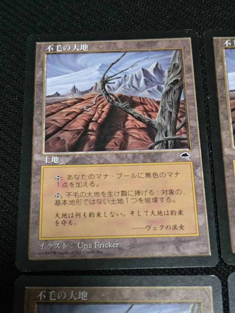 MTG　不毛の大地　日本語　4枚セット