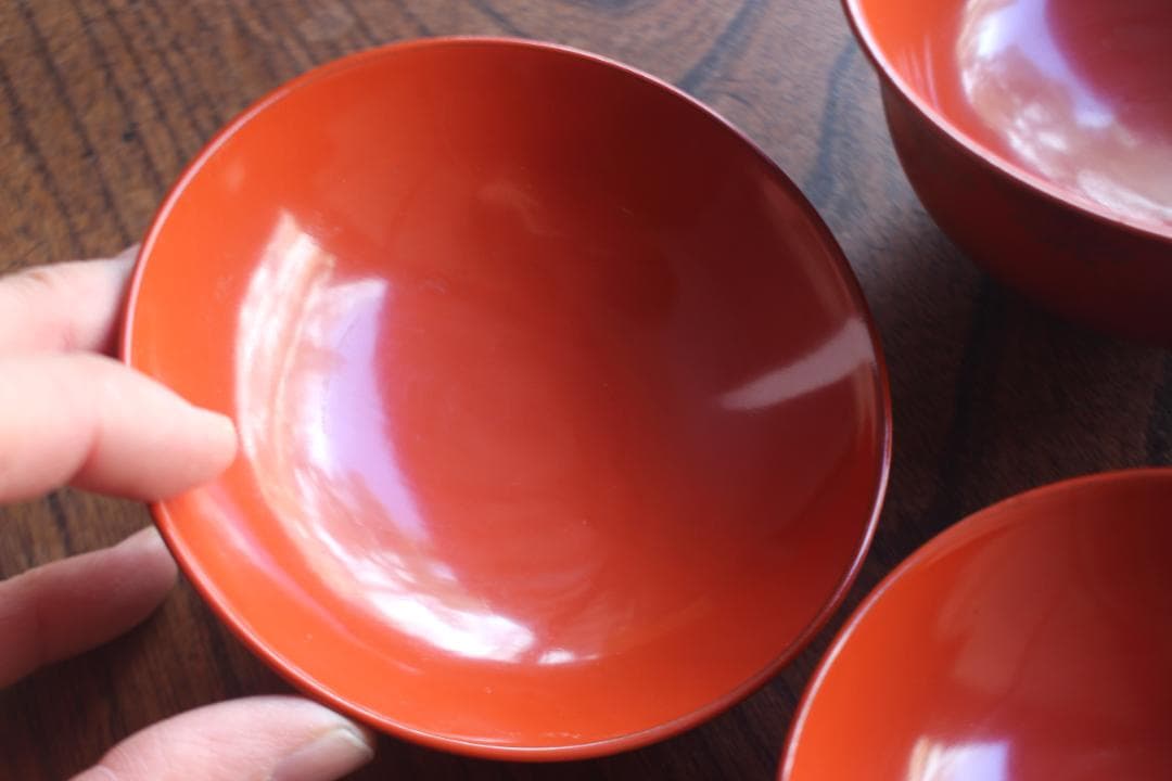 時代逸品！上質朱漆に極上信夫蒔絵の映えるお椀2点（検輪島塗懐石椀蒔絵椀