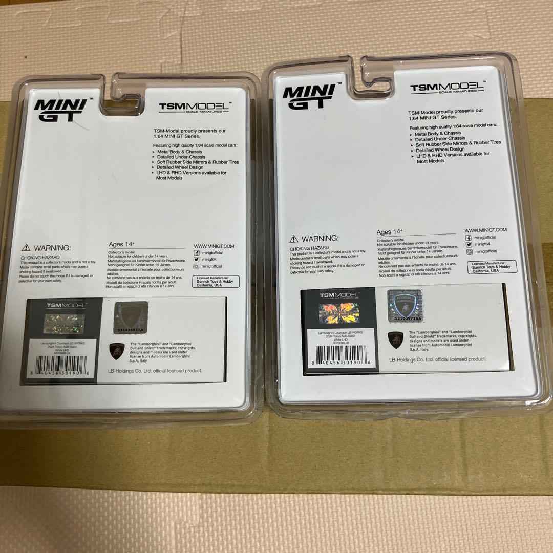 MINI GT LB★WORKS ホワイトミニカー2台セット