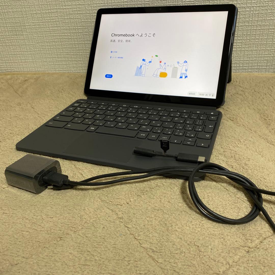 Lenovo Chromebook 本体 グレー 充電器付き