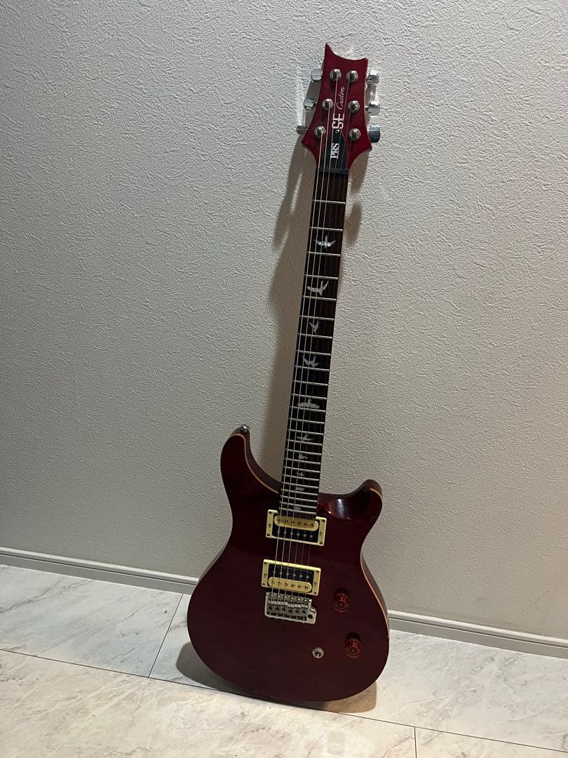 PRS SE エレキギター ワインレッド ギターケース付き