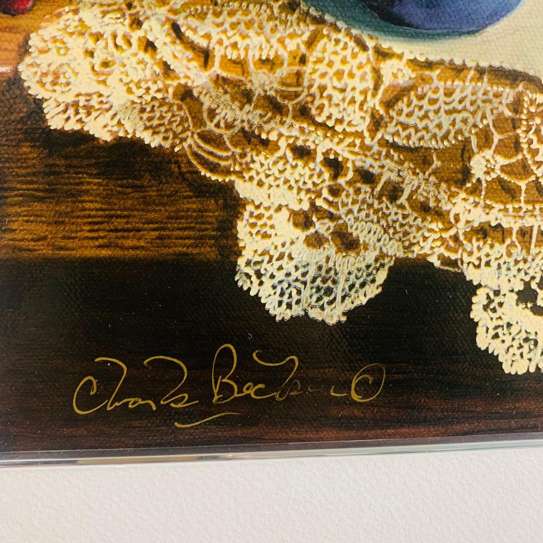 美品★Charles Becker 静物画 版画