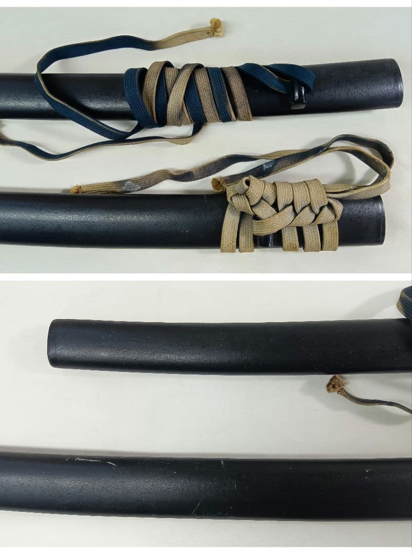 模造刀　模擬刀　日本刀　2振り　刀掛け　美術刀剣 武具　スタンド付　鹿角