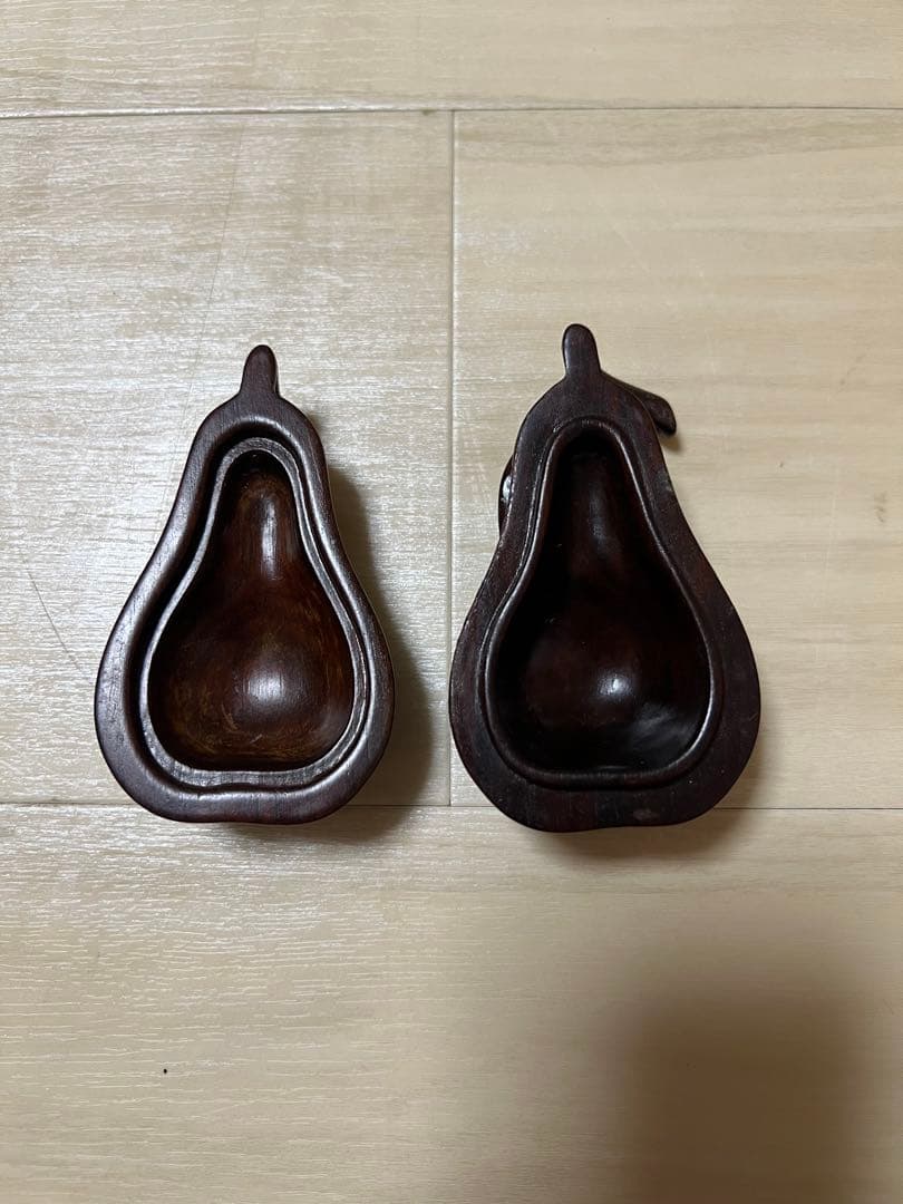 茶道具 仏具 香合 茄子 木製 香蓋 合子 ナス 彫刻 古美術 骨董 瓢箪