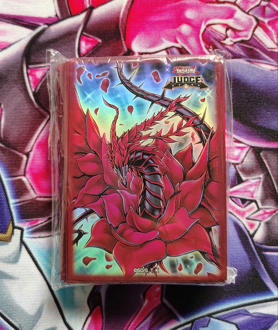 遊戯王 JUDGE ブラックローズドラゴン スリーブ 80枚 未開封