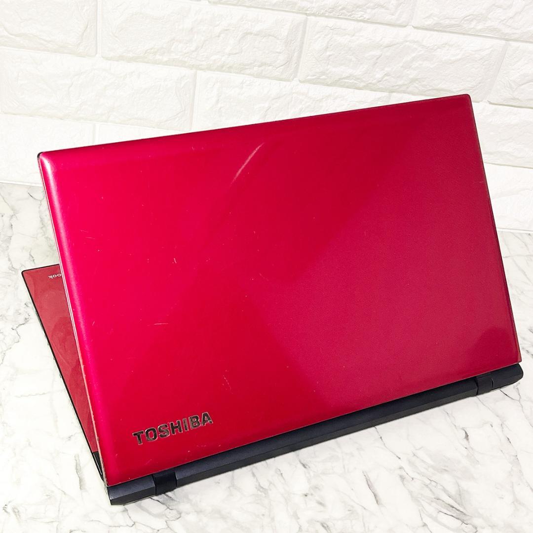 Windows11✨I5＆新品爆速SSD薄型ノートパソコン赤✨カメラ/オフィス付