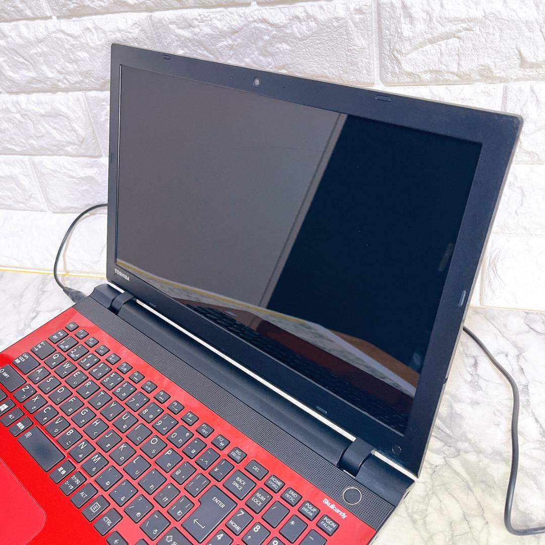 Windows11✨I5＆新品爆速SSD薄型ノートパソコン赤✨カメラ/オフィス付