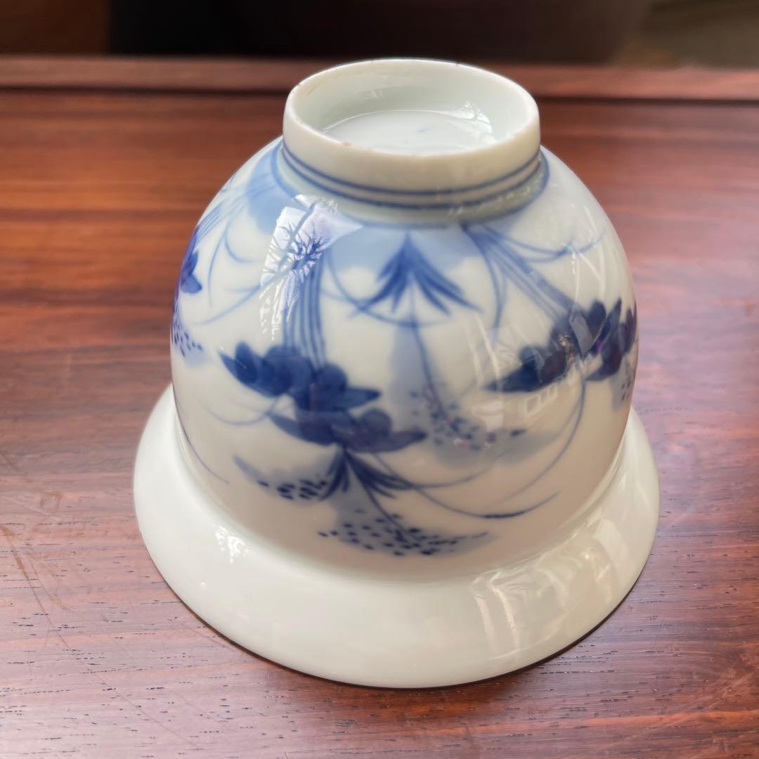 古伊万里　鍋島蕎麦猪口　向付　染付