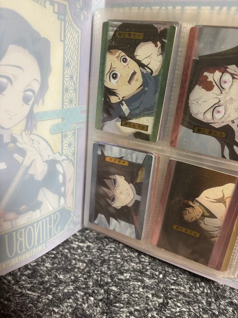 鬼滅の刃 ウエハースカード ファイル 冨岡義勇 胡蝶しのぶ 限定品 コンプリート