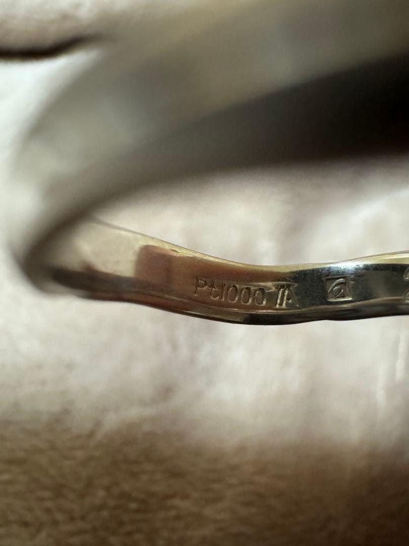 pt1000 イニシャル入り　リングセット