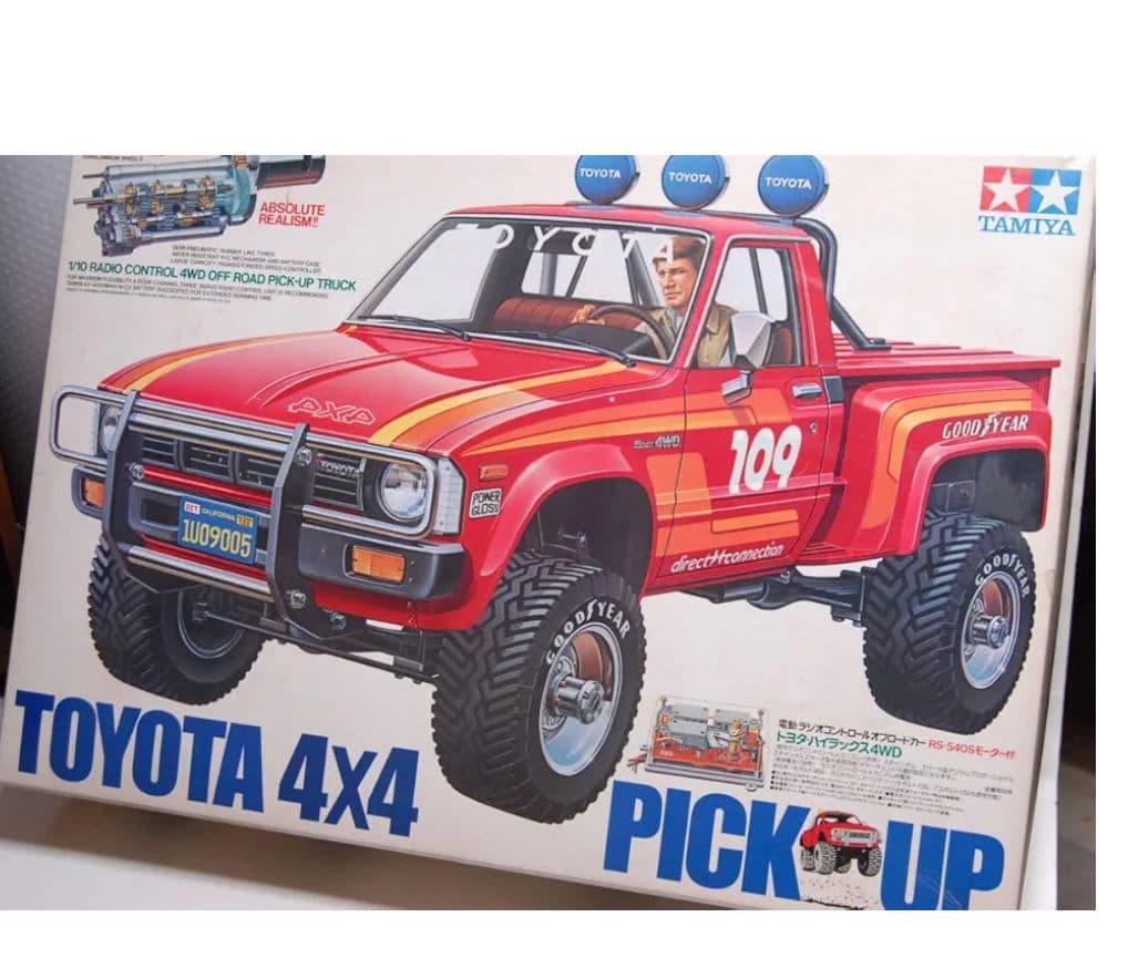80年代◆タミヤ初代トヨタハイラックス　四駆ラジコン◆1/10スケール