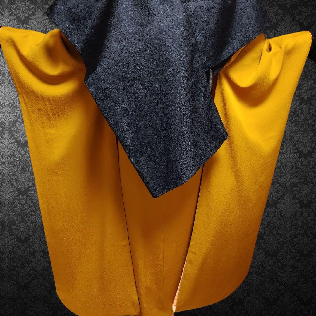 振袖フルセット(9点)・成人式・色無地振袖・比翼仕立て・縮緬・特典有り・モダン