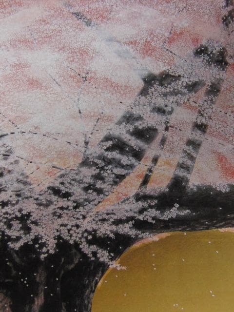 橋本正次、【淡墨桜】、希少な額装用画集より、状態良好、新品額装付、日本人画家