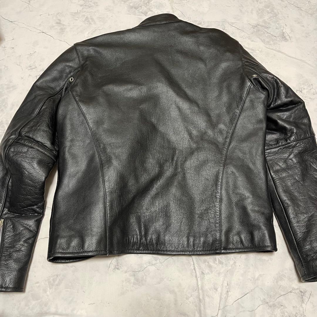 良品 FREEDOM 水牛革 レザー ジャケット シングル ライダース