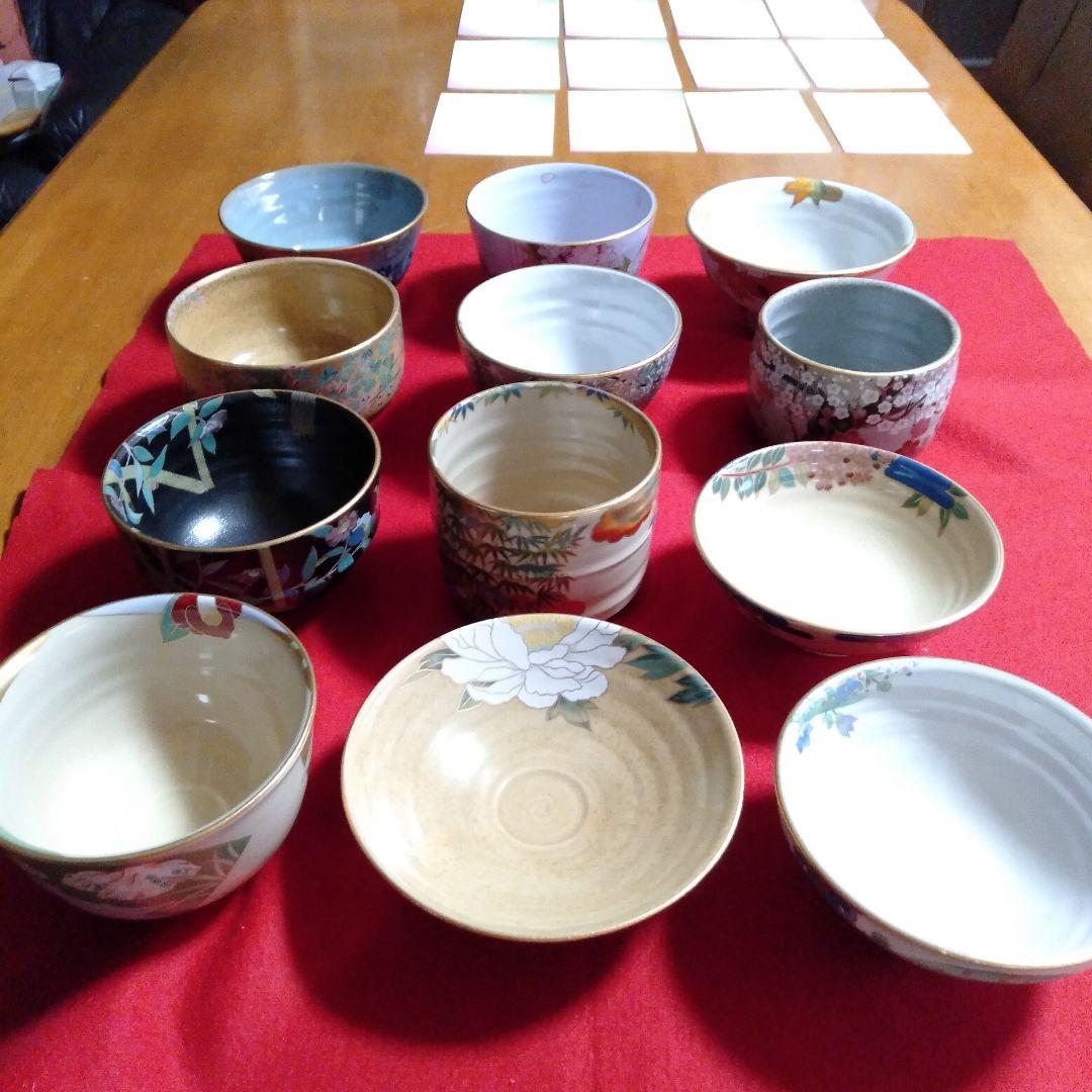 御所の花　お抹茶碗 12個