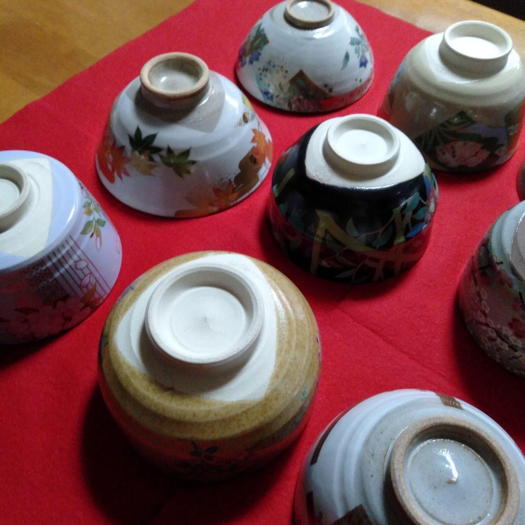 御所の花　お抹茶碗 12個