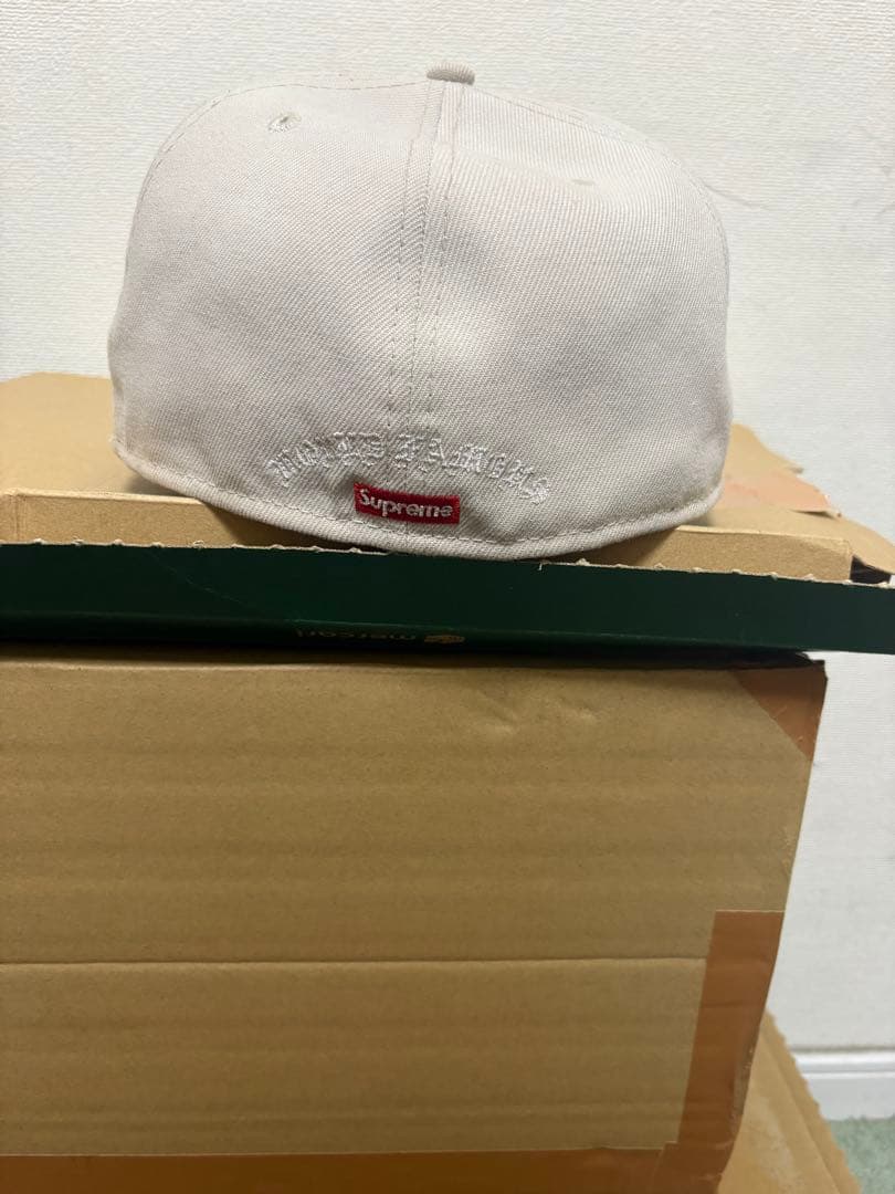 Supreme 59FIFTY ベージュキャップ 7 3/8