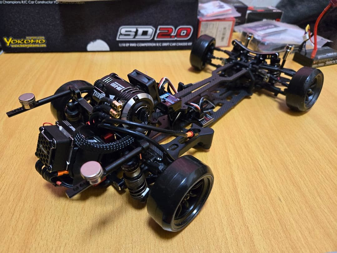 たけやんさん占用 Yokomo SD2.0 黒 1/10 RCカー　メカ付き