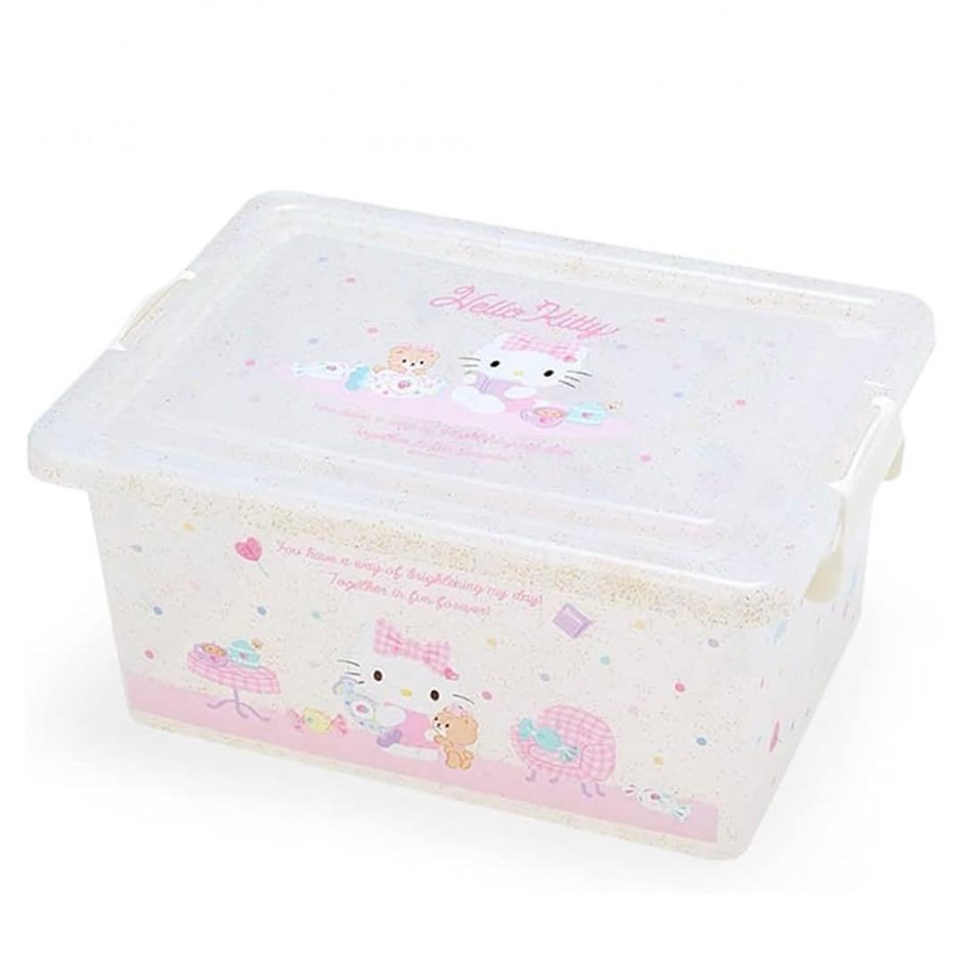 サンリオ♡キティ フタ付き収納ケース S、M 2点セット