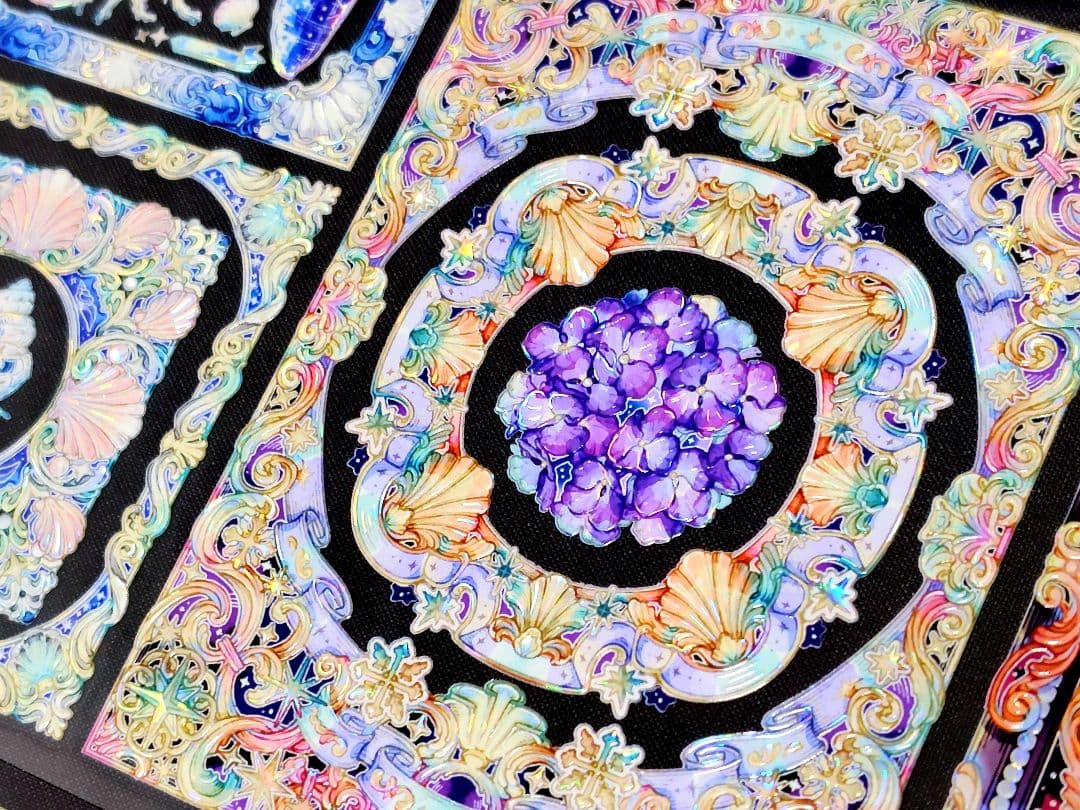 切売 1409★ 海外 マスキングテープ マステ PET 装飾 花 贝壳光