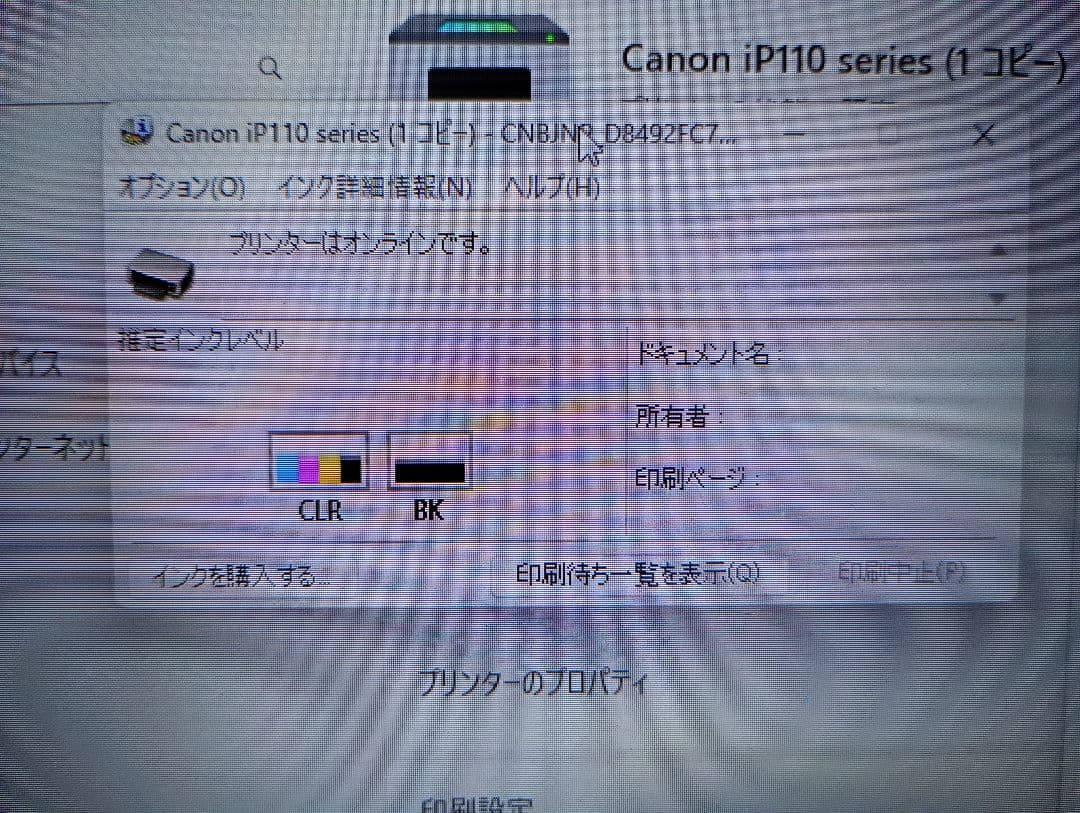 送料込　Canon PIXUS iP110 プリンター 本体