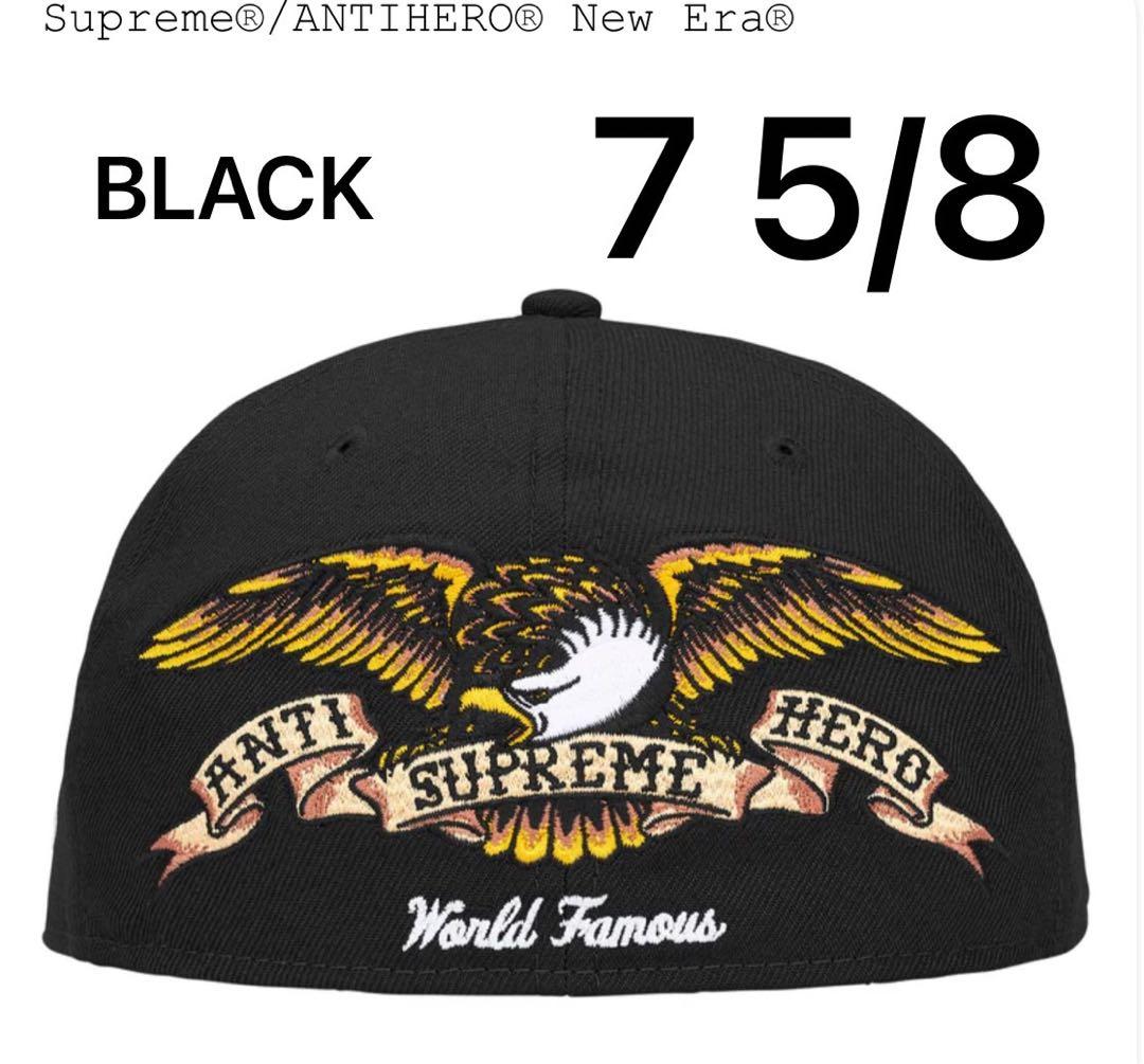 帽子 Supreme ANTIHERO NewEra cap BLACK 7 5/8