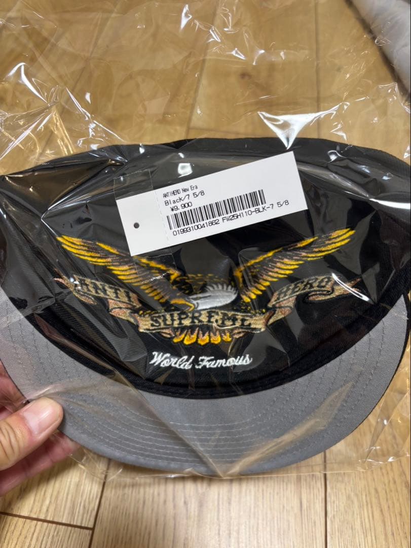 帽子 Supreme ANTIHERO NewEra cap BLACK 7 5/8