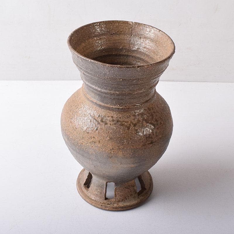 朝鮮美術　須恵器　新羅土器　新羅無細土　壷　時代箱　M　R8358