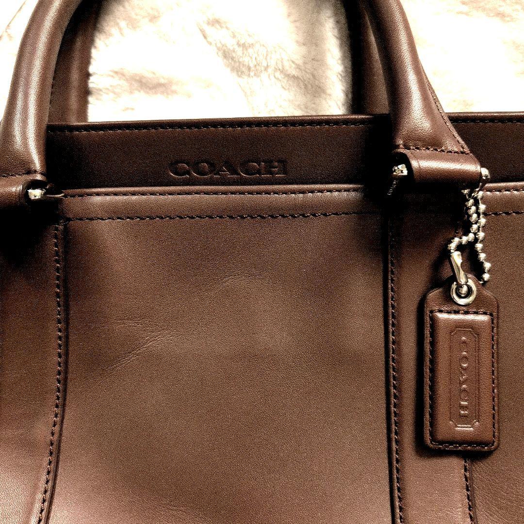 ♥特別価格【COACH】 ブラウン牛革　メンズ　 ビジネスバッグ　■新品未使用