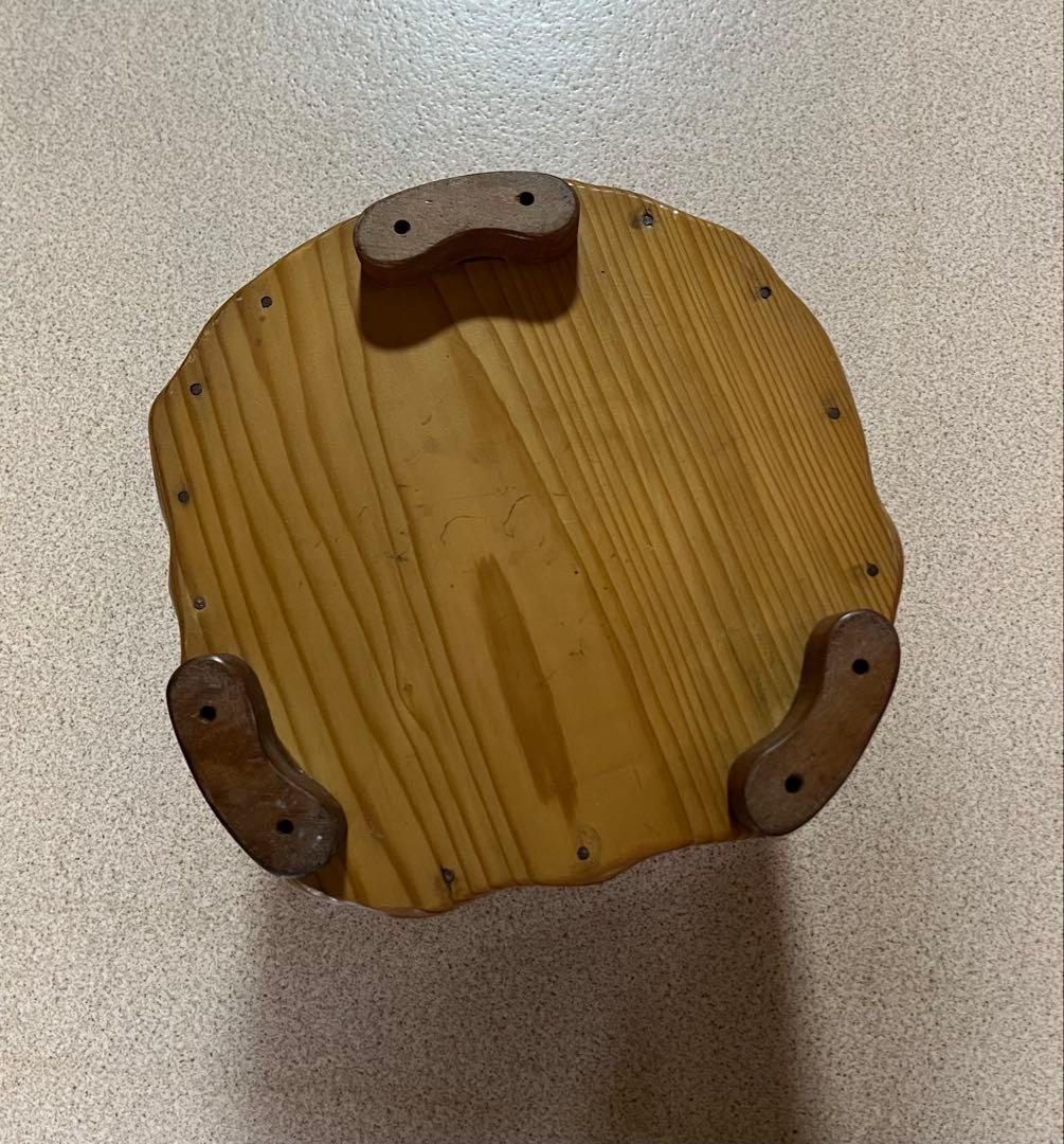 【希少　屋久杉】木製スツール 2台