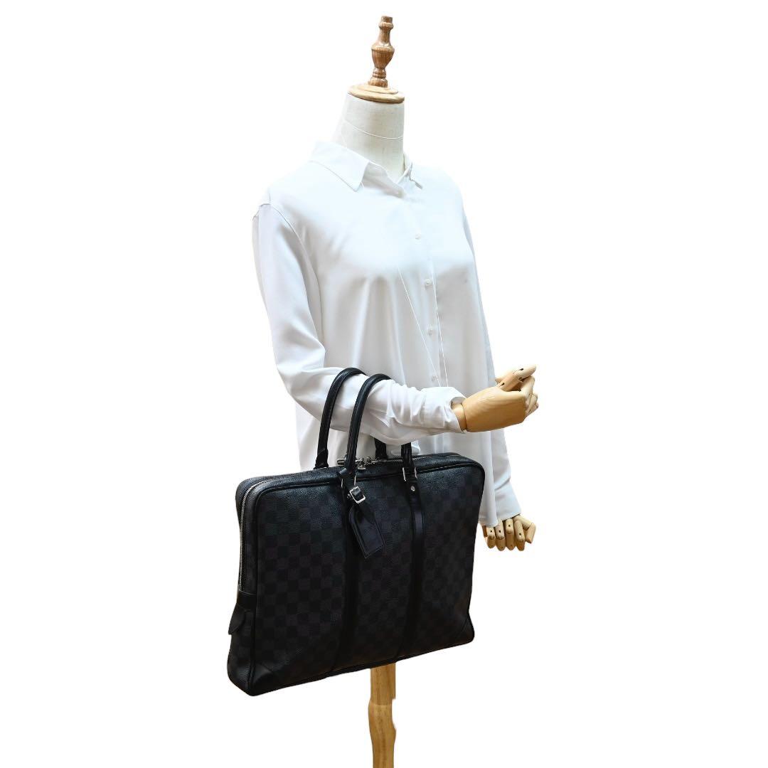 【美品】ルイヴィトン　ダミエ　ポルトドキュマン　トート　ビジネスバッグ