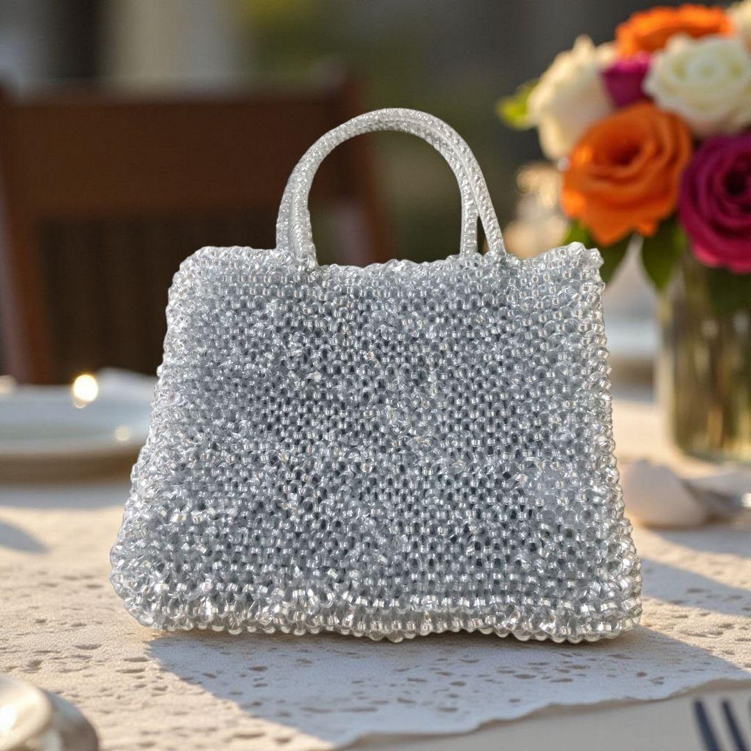 美品　アンテプリマ　スタンダード　ミニアトゥーラ　シルバー　2WAY　バッグ