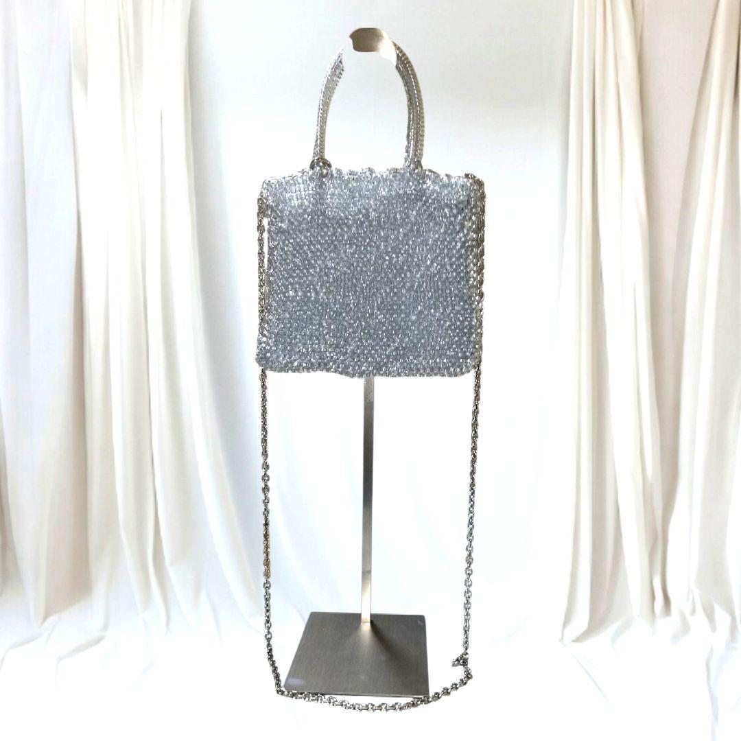 美品　アンテプリマ　スタンダード　ミニアトゥーラ　シルバー　2WAY　バッグ