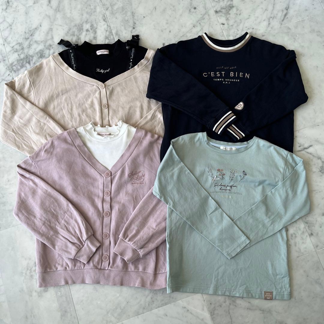 【まるりる】ナルミヤメゾピアノジュニア　ポンポネット　M L150 160