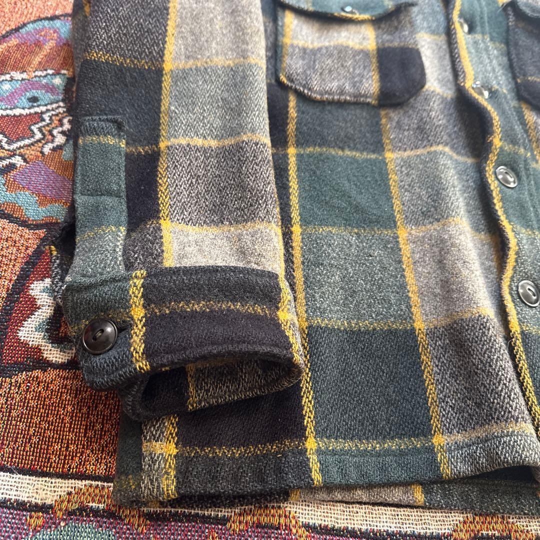 40’s ウール シャツジャケット 高配色 希少 アメカジ ビンテージ古着