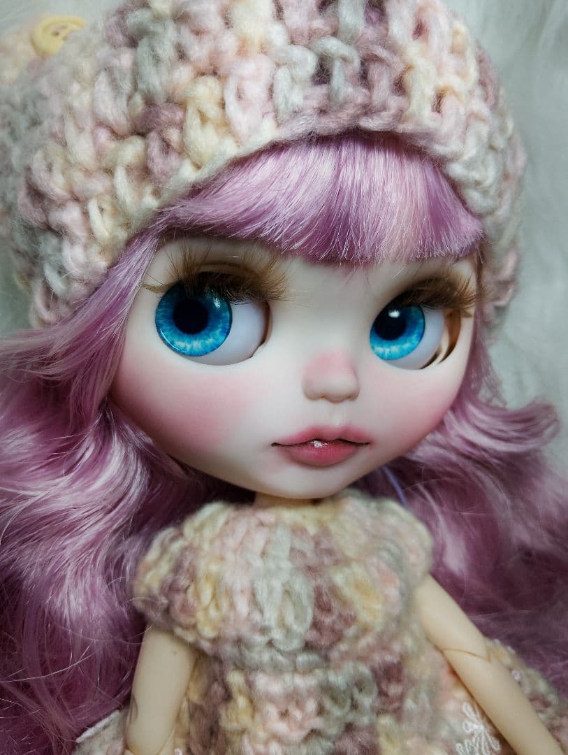 メル15145】カスタムアイシードール ピンクMIXヘア アウトフィット付